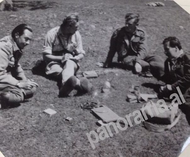 Oficerë britanikë në Shqipëri gjatë luftës: Amery, Meklein, Neel dhe Ridell